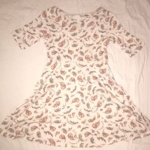 Semi long sleeve dress